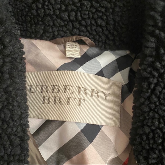SOLD Burberry Bomber Aviator Jacket M - Picture 3 of 6